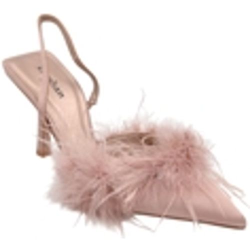 Scarpe Decollete scarpa donna slingback in raso champagne cipolla con - Malu Shoes - Modalova