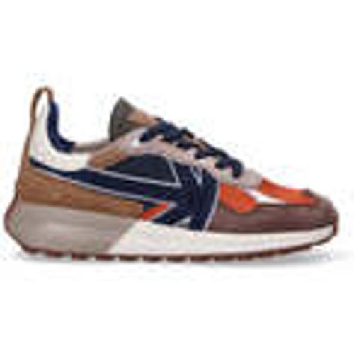 Sneakers sneaker camoscio blu arancio - Kaotiko - Modalova