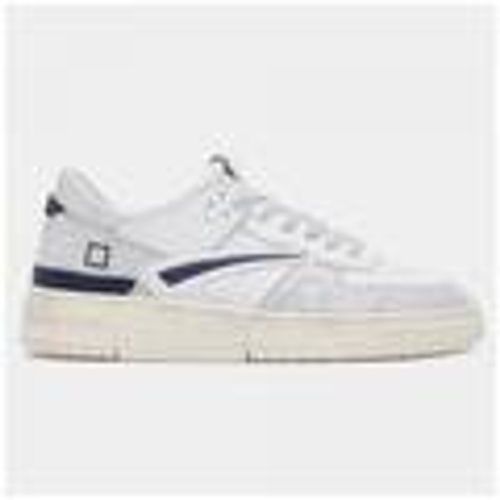 Sneakers D.A.T.E. Torneo Vintage calf white-blue uomo - Date - Modalova