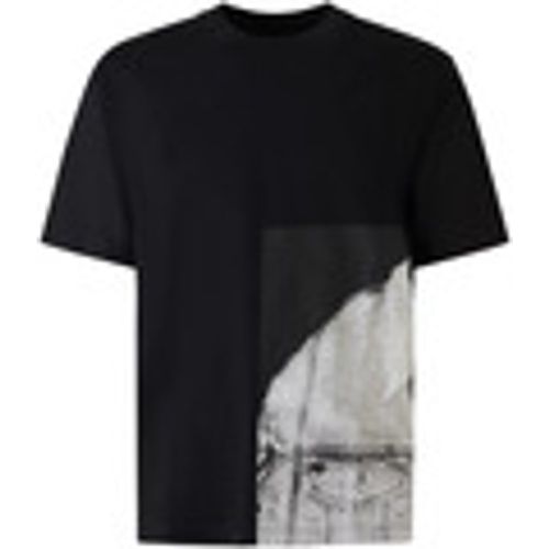 T-shirt T-shirt nera con stampa per uomo - Karl Lagerfeld - Modalova