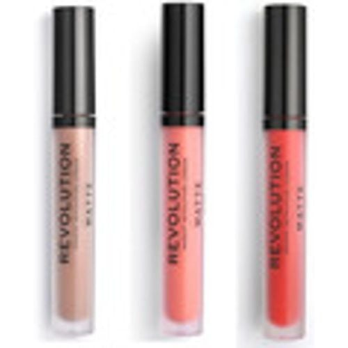 Gloss Set of 3 Matte Lip Glosses - 101 Piece of Cake / 107 RB - Makeup Revolution - Modalova