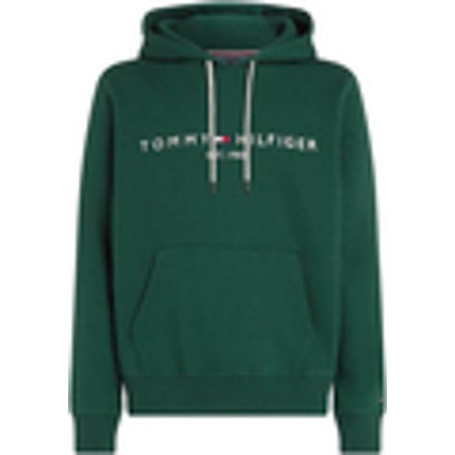 Felpa Felpa verde con cappuccio e logo - Tommy Hilfiger - Modalova