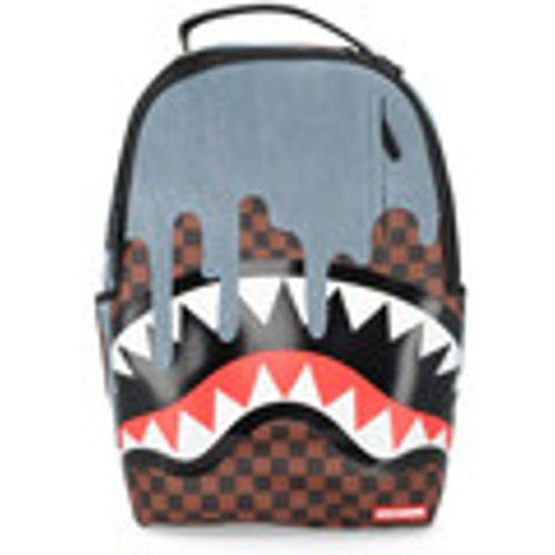 Zaini Zaino Denim Drip marrone e nero - Sprayground - Modalova