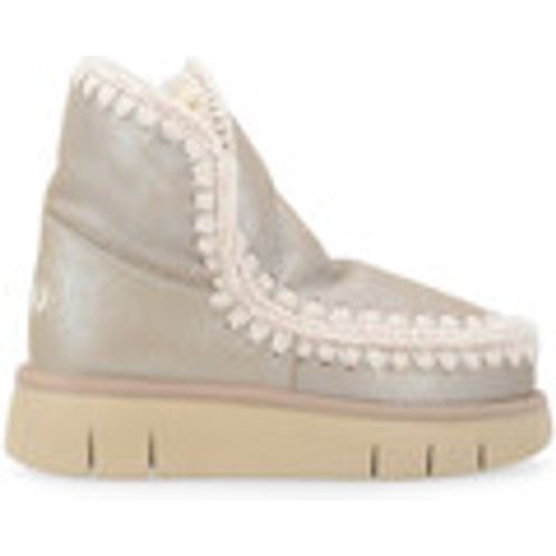 Tronchetti Stivaletto Eskimo 18 Bounce in pelle color stone - Mou - Modalova