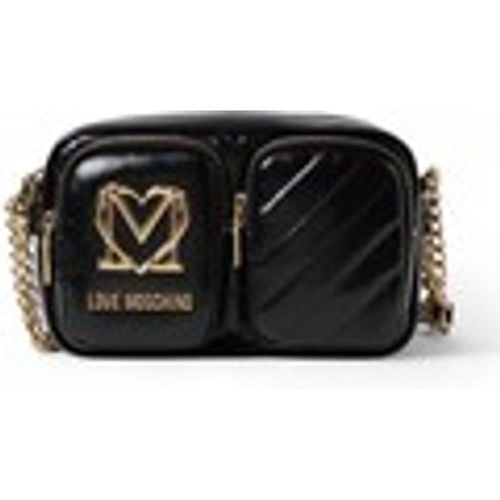 Borsa Borsa a tracolla trapuntata con logo monogramma - Love Moschino - Modalova