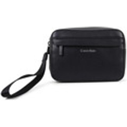 Borsa Shopping Pochette nera con mini logo per uomo - Calvin Klein Jeans - Modalova