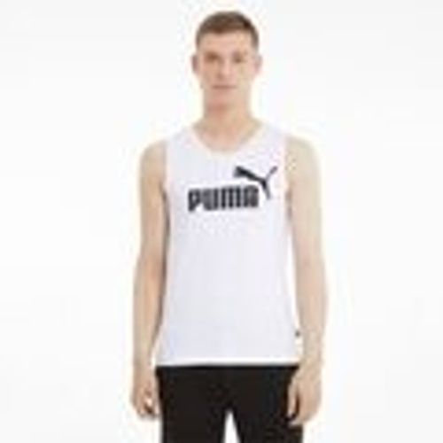 T-shirt senza maniche CANOTTA ESS TANK WHITE - Puma - Modalova