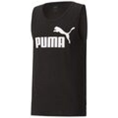 T-shirt senza maniche CANOTTA ESS TANK BLACK - Puma - Modalova