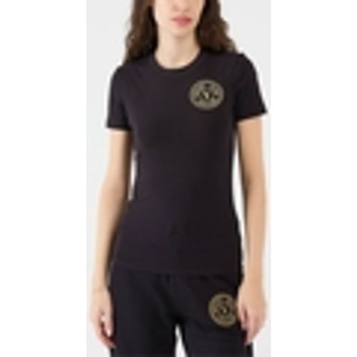 T-shirt T-shirt con logo oro - Versace Jeans Couture - Modalova