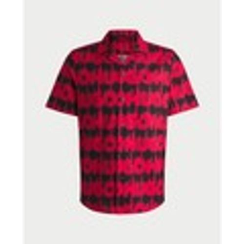 Camicia a maniche lunghe Camicia uomo con logo effetto fumè all over - Boss - Modalova