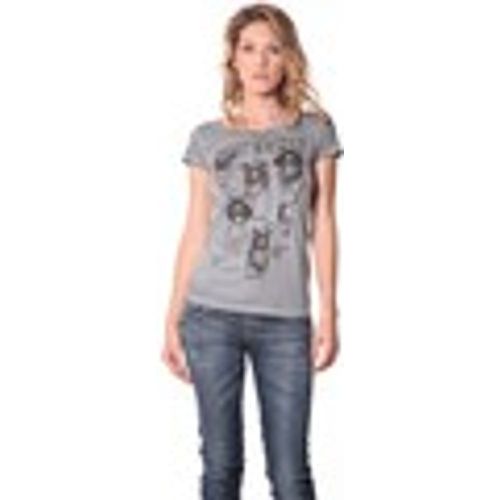 T-shirt Rich Royal Tee shirt Visages Gris 13q465 - Rich & Royal - Modalova