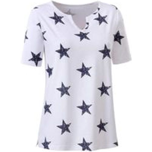 Große Größen: Jerseyshirt mit Sternenprint, aus Flammgarn, offwhite gemustert, Gr.40 - WITT - Modalova