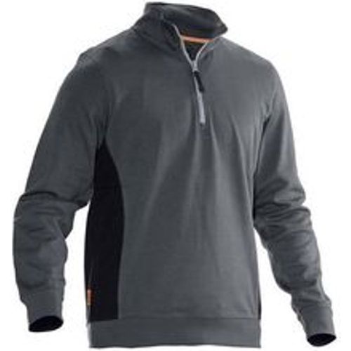 J5401-grau/-XS Sweatshirt mit Kragen 1/2 zip Kleider-Größe: XS - Jobman - Modalova
