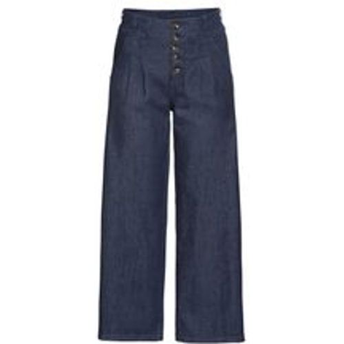 Große Größen: Weite High-Waist-Jeans mit Bundfalten, blue Denim, Gr.56 - sheego - Modalova