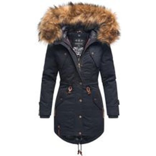 Damen Wintermantel stylischer Winterparka mit abnehmbarem Kunstfell Laviva Princess - Marikoo - Modalova