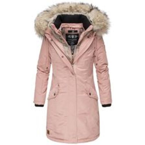 Damen Warmer Wintermantel Winterparka mit Kunstfell-Kapuze Daylight - Navahoo - Modalova