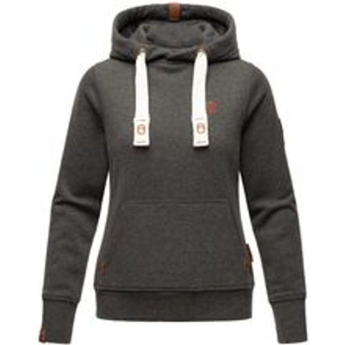 Damen Kapuzensweatshirt Hoodie mit Kapuze & Breiten Tunnelzugkordeln Damlaa - Navahoo - Modalova