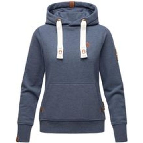 Damen Kapuzensweatshirt Hoodie mit Kapuze & Breiten Tunnelzugkordeln Damlaa - Navahoo - Modalova