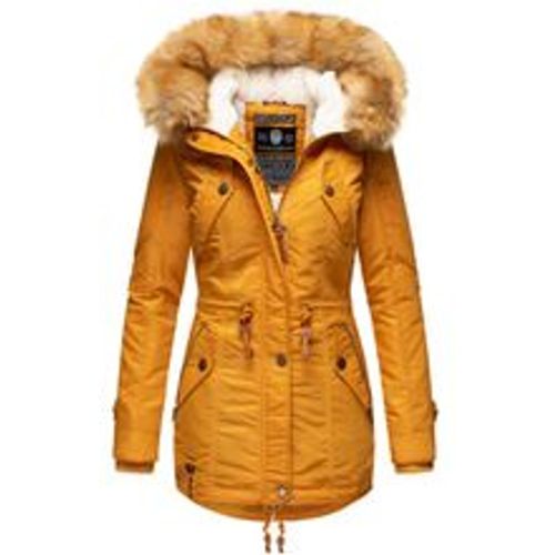 Damen Hochwertiger Wintermantel Winterparka mit großem Kunstfell La Viva - Navahoo - Modalova