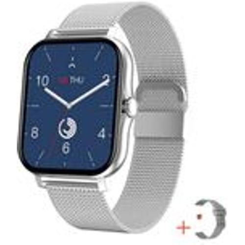 TPFNet Smart Watch / Fitness Tracker IP67 - Milanaise Armband + Silikon Armband - Android & IOS - Silber - Fashion24 DE - Modalova