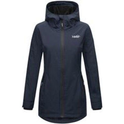 Damen Sportliche Jacke Outdoorjacke Lange Übergangs Regenjacke mit Kapuze Honigbeere - Marikoo - Modalova