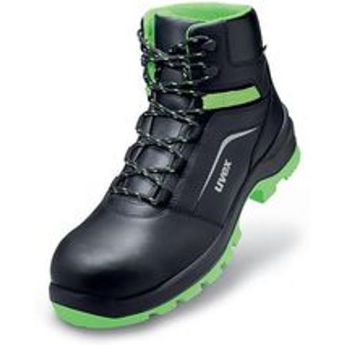 Xenova® Stiefel S2 schwarz, grün Weite 12 Gr. 48 - Schwarz - Uvex - Modalova