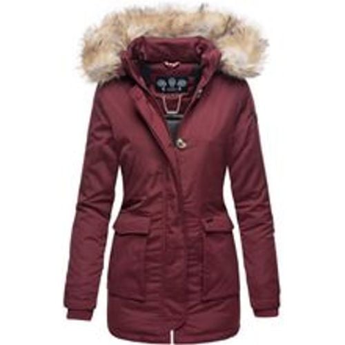 Damen Designer Wintermantel Parka mit edlem Fellimitat Schneeengel - Navahoo - Modalova