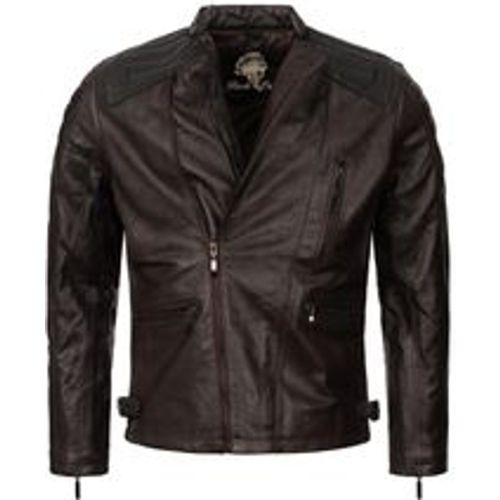 Lederjacke Biker-Style Regular Fit - Rock Creek - Modalova