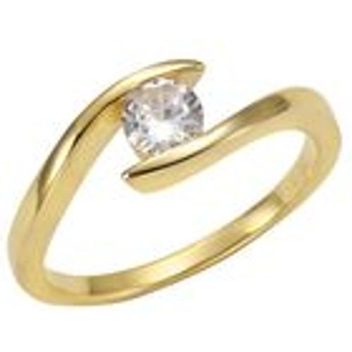 F Ring 925/- Sterling Silber Zirkonia weiß Glänzend (Größe: 052 (16,6)) - Fashion24 DE - Modalova