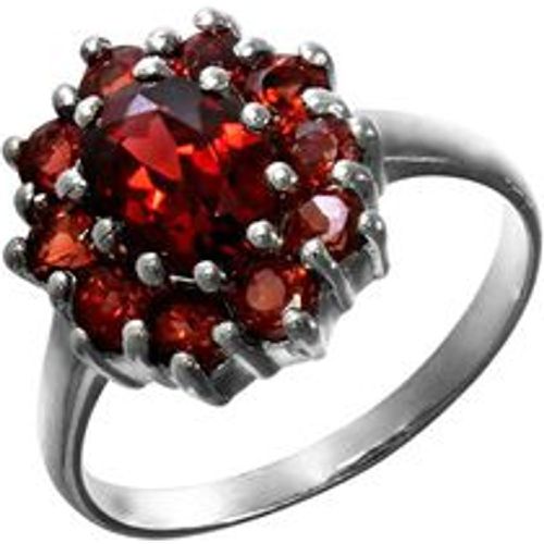 F Ring 925/- Sterling Silber Granat rot Glänzend (Größe: 052 (16,6)) - Fashion24 DE - Modalova