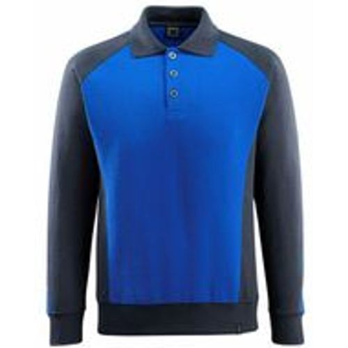 Polo-Sweatshirt magdeburg unique langarm 50610 Gr. m kornblau/schwarzblau - Mascot - Modalova