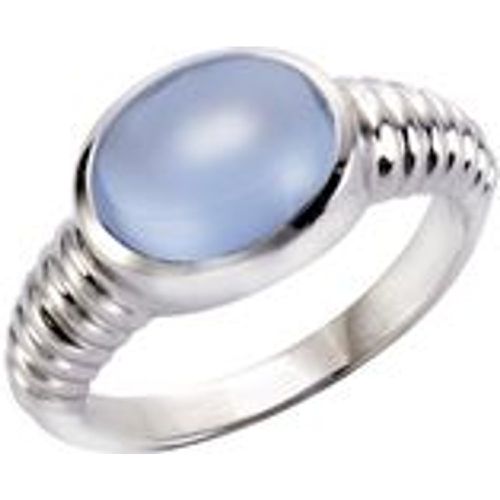 Ring 925 Silber rhodiniert Quarz blau (beh.) - JAMELLI - Modalova