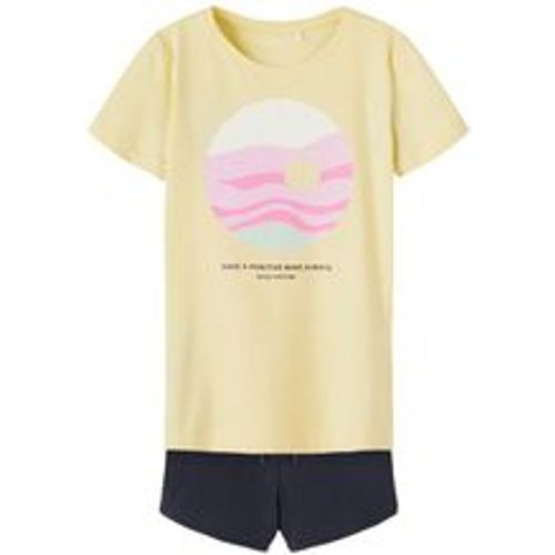 T-Shirt NKFJOLEAN mit Shorts in sunlight, Gr.128 - name it - Modalova