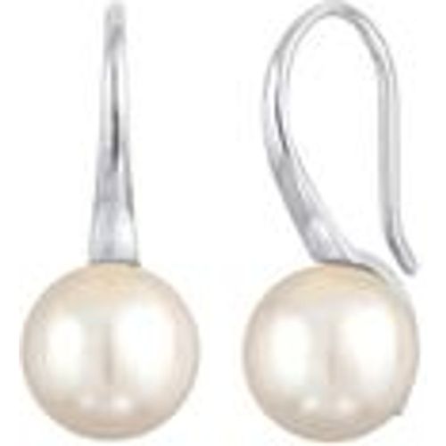 Ohrringe Perle synthetisch Fischhacken 925 Silber (Farbe: Silber) - NENALINA - Modalova
