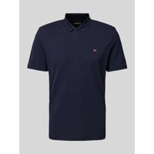 Slim Fit Poloshirt mit Logo-Stitching Modell 'EALIS' - Napapijri - Modalova