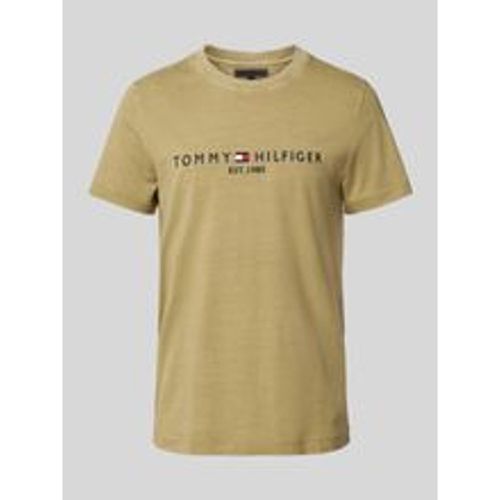 T-Shirt mit Label-Stitching - Tommy Hilfiger - Modalova