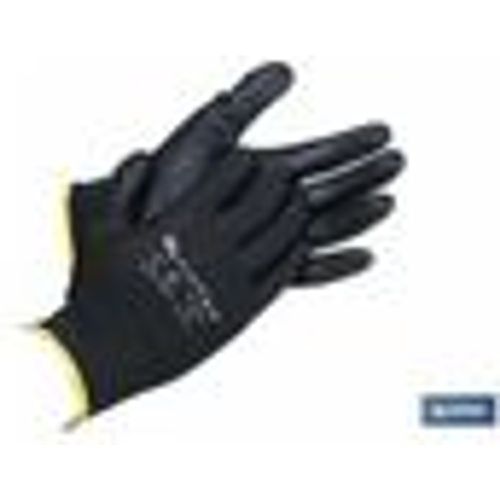 Schwarzer PU-imprägnierter Handschuh aus 100 % Polyester, Blistergröße 10 - Fashion24 DE - Modalova