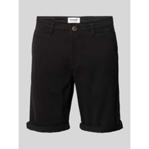 Regular Fit Bermudas in unifarbenem Design Modell 'BOWIE' - jack & jones - Modalova