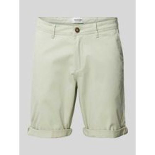 Regular Fit Bermudas in unifarbenem Design Modell 'BOWIE' - jack & jones - Modalova