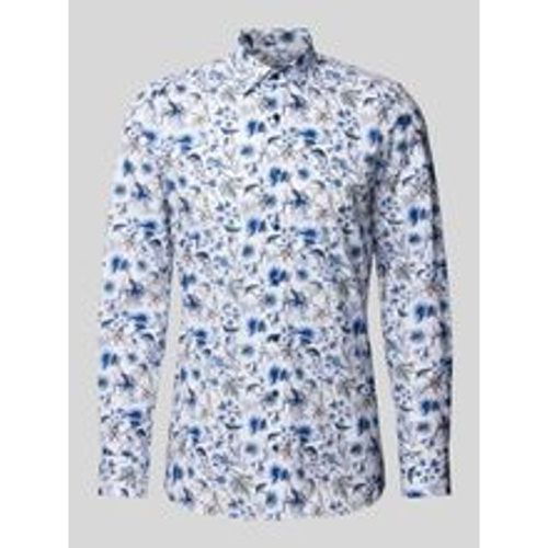 Body Fit Business-Hemd mit floralem Print Modell 'Taviano' - Olymp - Modalova