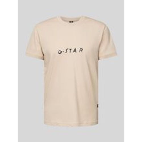 T-Shirt mit Label-Print - G-Star Raw - Modalova