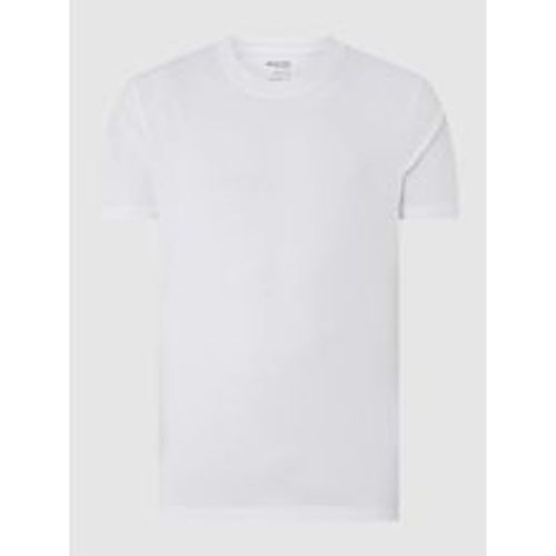 T-Shirt mit geripptem Rundhalsausschnitt Modell 'RELAXCOLMAN' - Selected Homme - Modalova