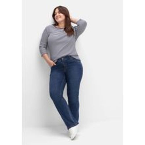 Große Größen: Bootcut-Jeans in Curvy-Schnitt SUSANNE, dark blue Denim, Gr.40 - sheego - Modalova