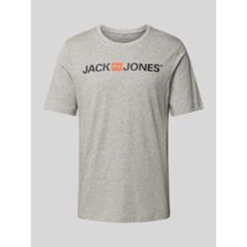 T-Shirt mit Label-Print Modell 'CORP' - jack & jones - Modalova