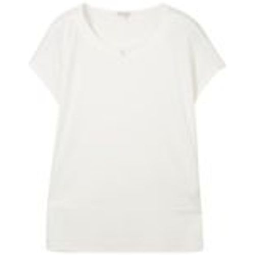 Große Größen: Shirt mit überschnittenen Schultern, offwhite, Gr.50 - Tom Tailor - Modalova
