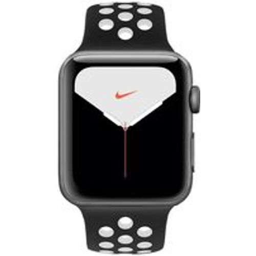 Watch (Series 5) 2019 GPS 44 mm - Aluminium Space - Nike Sportarmband Schwarz/Weiß - Apple - Modalova