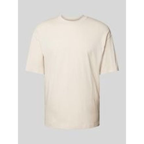 T-Shirt mit geripptem Rundhalsausschnitt Modell 'BRADLEY' - jack & jones - Modalova