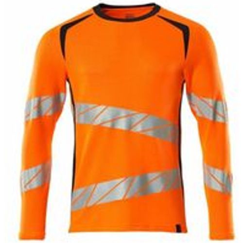 T-Shirt, langarm 19081-771-14010 Gr. 3XL hi-vis orange/schwarzblau - Mascot - Modalova