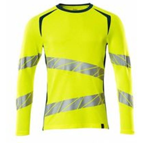 T-Shirt, langarm 19081-771-1744 Gr. 3XL hi-vis gelb/dunkelpetroleum - Mascot - Modalova