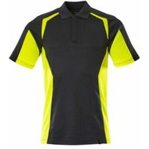 Polo-Shirt, moderne Passform Polo-shirt Gr. 4XL, schwarz/hi-vis gelb - Mascot - Modalova